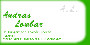 andras lombar business card